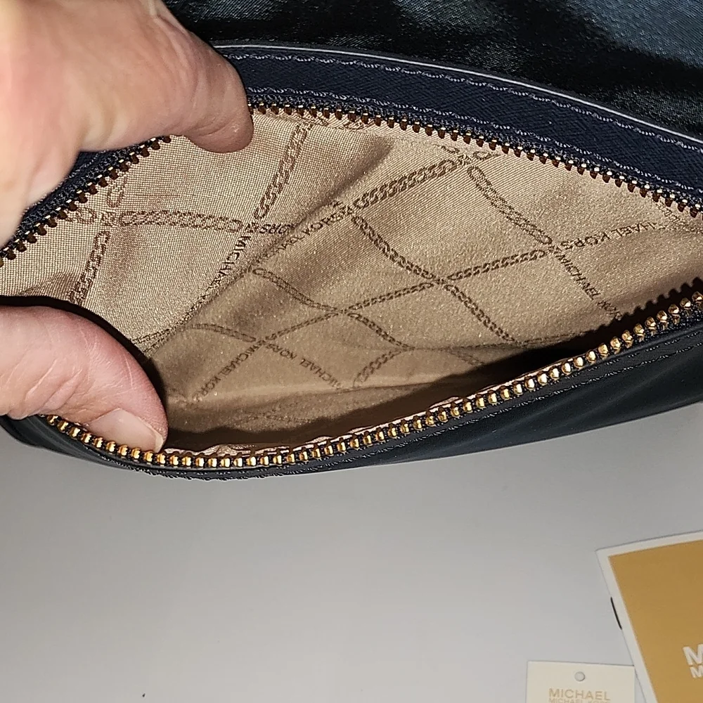 MICHAEL Michael Kors Navy Crossbody Bag with Gold Details